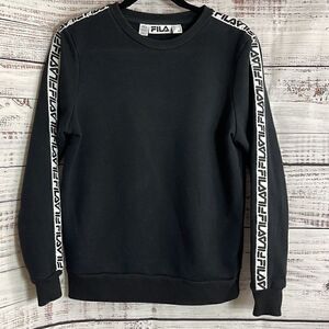 Vintage Fila Sweatshirt Mens Size small crew neck logo tape Y2K long sleeve